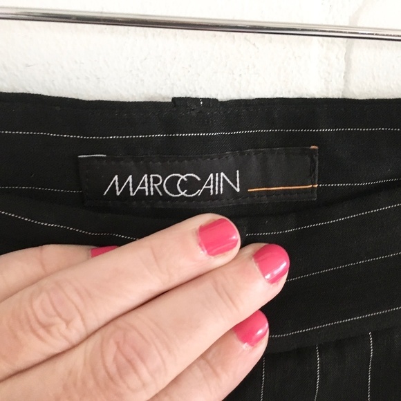 Marc Cain Women’s Dress Pants Pinstripe Metallic Linen Viscose blend Pockets 12 - Picture 6 of 14